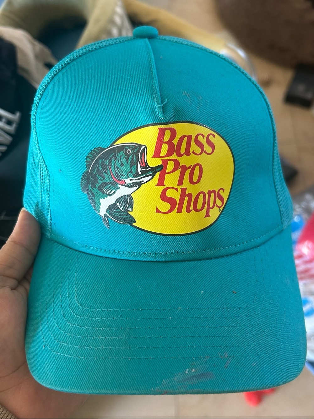 Bass Pro Shops Teal Trucker Hat - Bass Pro Shops #95